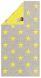 Frottierserie "NEW STARS" Sterne platin/lime
