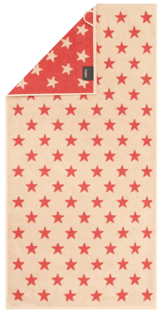 Frottierserie "NEW STARS" Sterne beige/pink