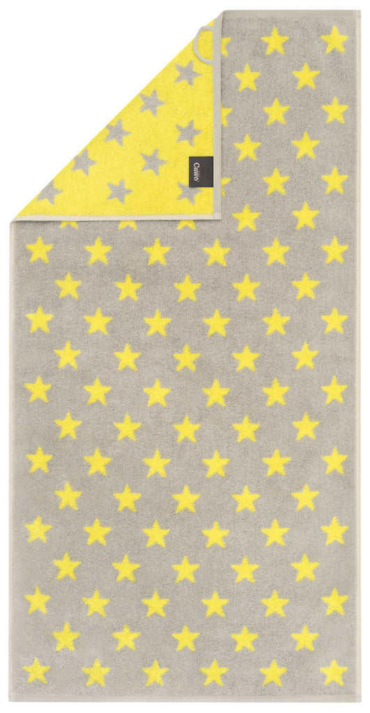 Frottierserie "NEW STARS" Sterne platin/lime