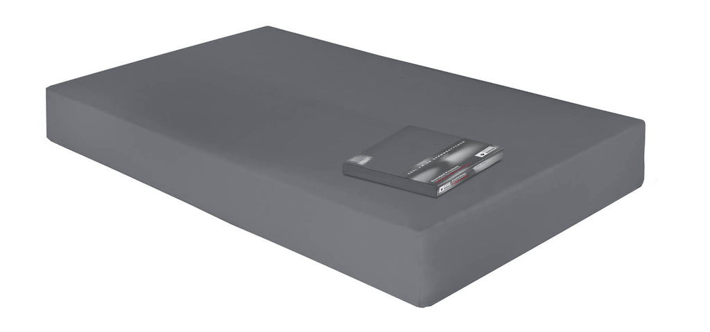 Spannbetttuch DORMABELL PREMIUM dunkelgrau für Topper 4-10 cm